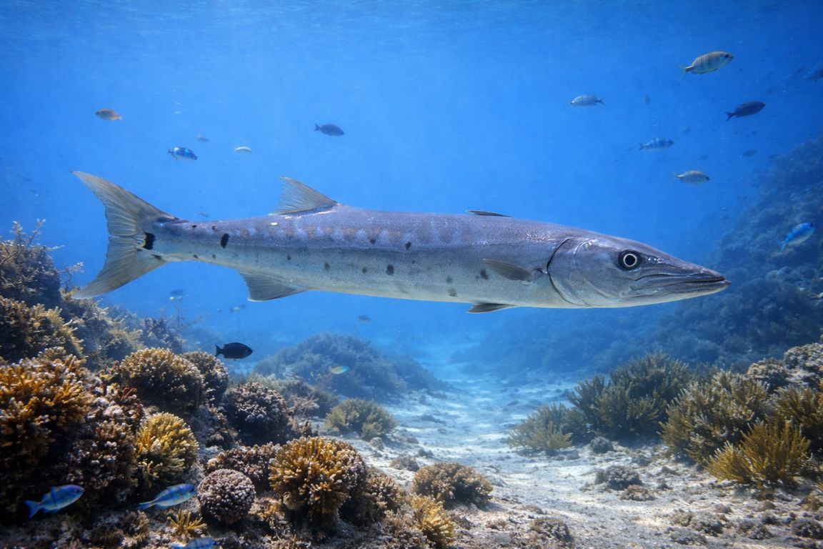 Barrakuda bei einer Schnorcheltour in Cozumel